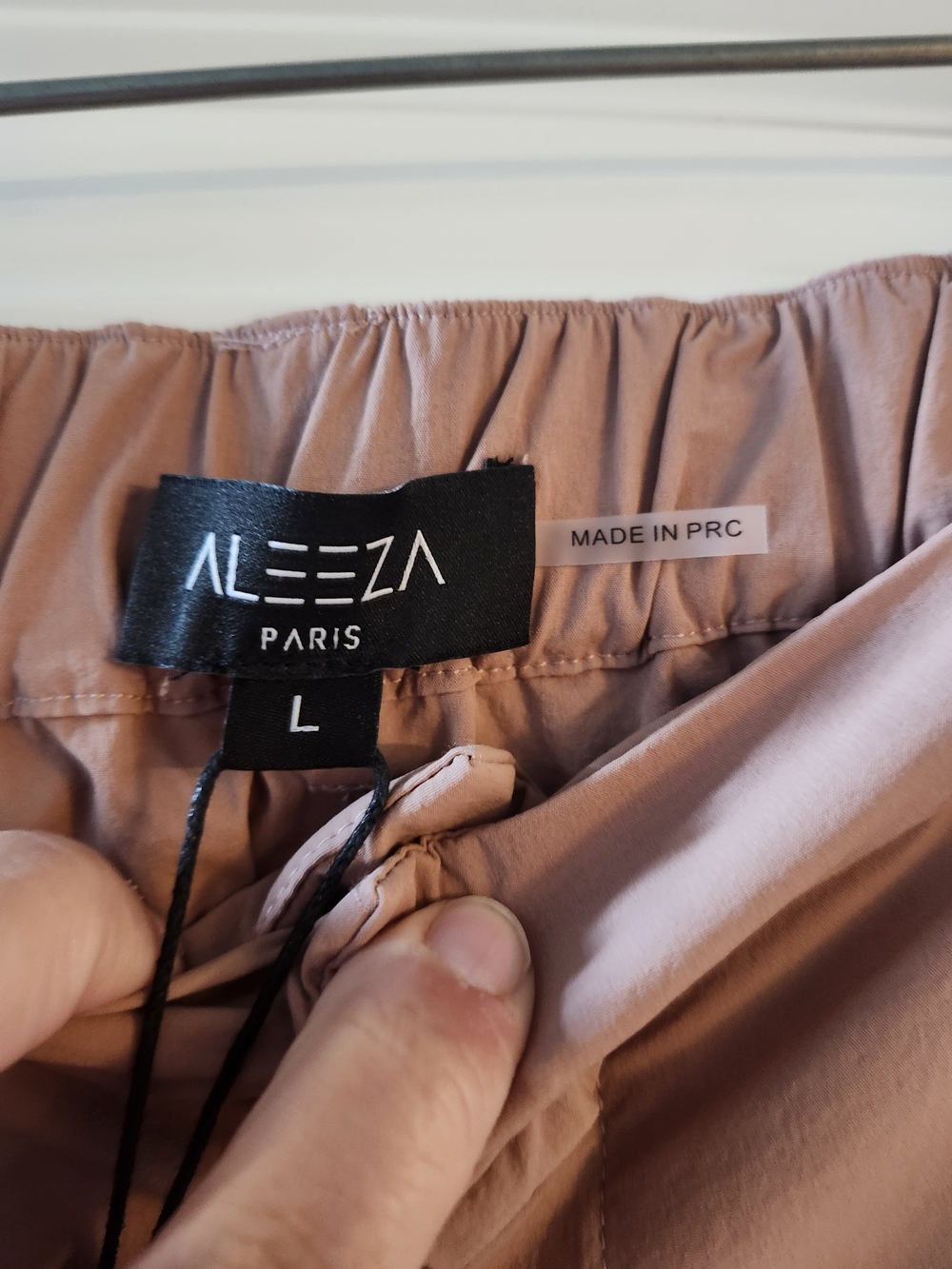 NWT Aleeza Paris 2-Piece Blush Matching Set Oversized Button-Up & Maxi Skirt M/L - Picture 3 of 11